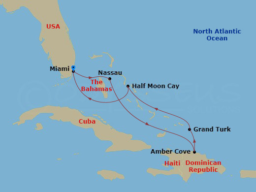 Itinerary map