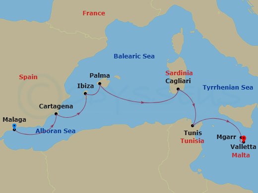 8-Night The Iberian Coast And The Maltese Islands Cruise