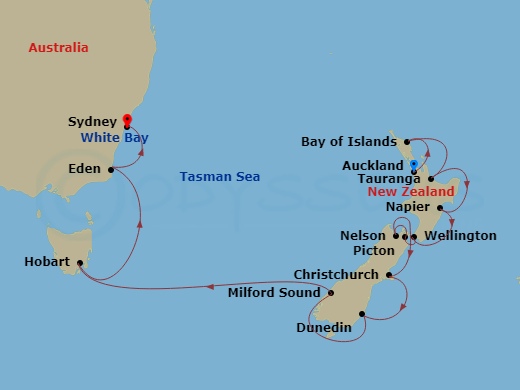 16-Night Australia/New Zealand Voyage