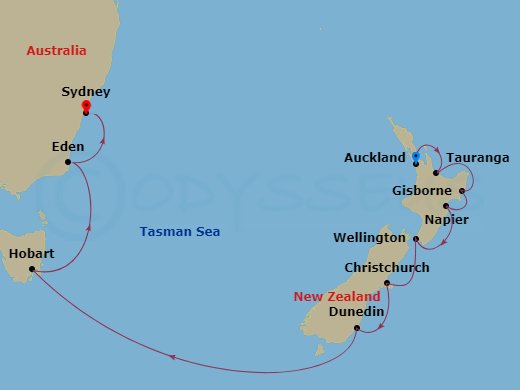 14-night Australia & New Zealand Cruise