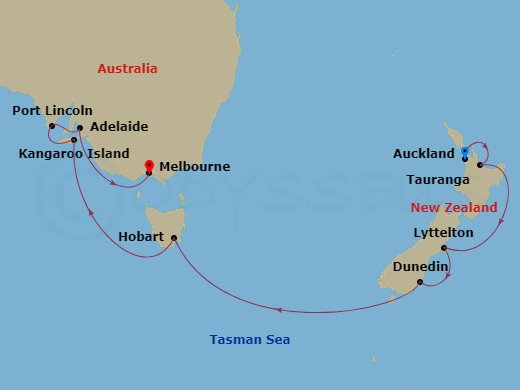 16-night Australia & New Zealand Cruise