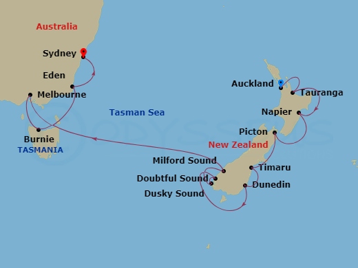 13-night Australia & New Zealand Cruise