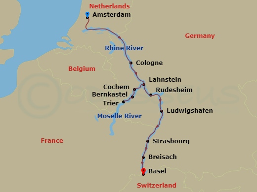 11-night Rhine and Moselle Fairytales Cruise