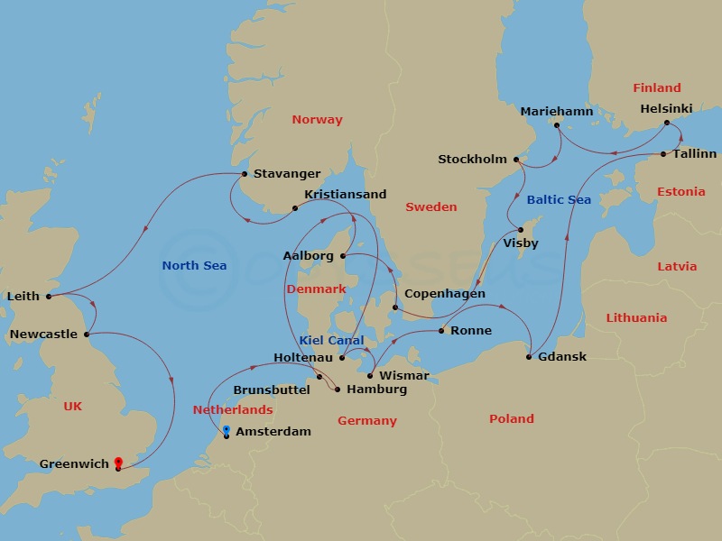 22-night Baltic, Kiel Canal & Scandinavia Gems Cruise