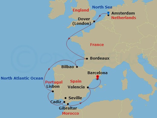 12-night France, Spain & Portugal Cruise