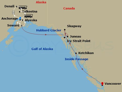 11-night Alaska Wildlife Encounter Cruisetour #3B
