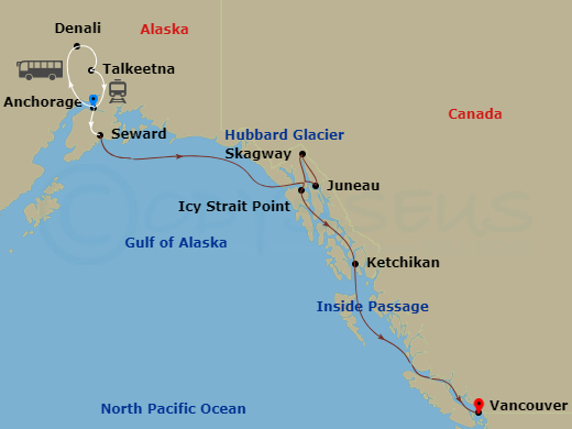 10-night Authentic Tastes Of Alaska Cruisetour #9B