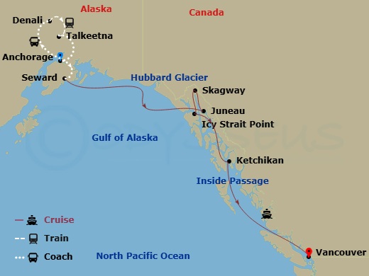 10-night Authentic Tastes Of Alaska Cruisetour #9B