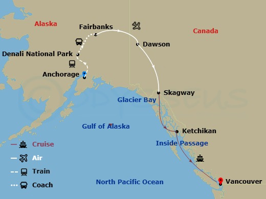 12-night Denali & Yukon Cruisetour Y4L