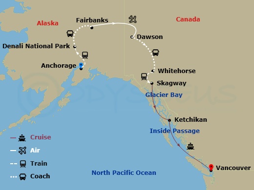 10-night Denali & Yukon Cruisetour Y6L