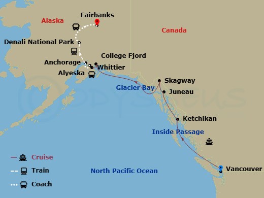 11-night Signature Denali Cruisetour D2L