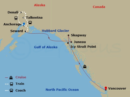 9-night Destination Denali Cruisetour #11B