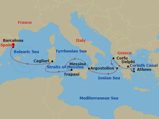 8-night A Piece of Greece, a Slice of Sicily, and the Corinth Canal Cruise