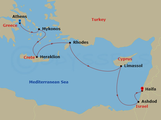 8-night Icons of the Ancient World – Greece and Israel Cruise