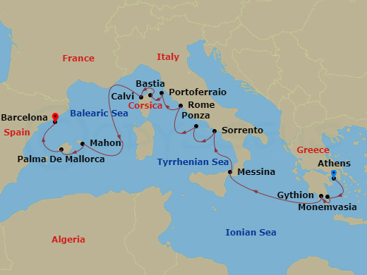 14-night Star Collector – Ancient to Avant-Garde Mediterranean Cruise
