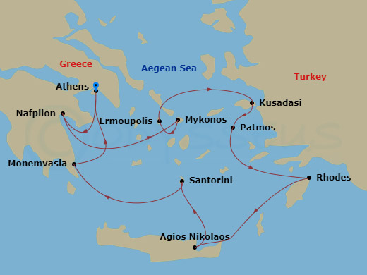 10-night Ancient Wonders of Greece and Ephesus Cruise