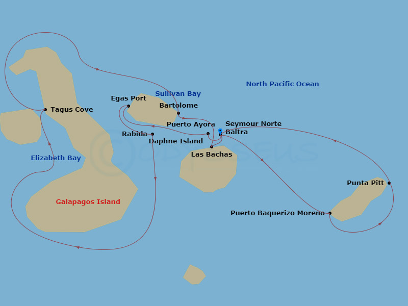 7 Night Galapagos Inner Loop Cruise