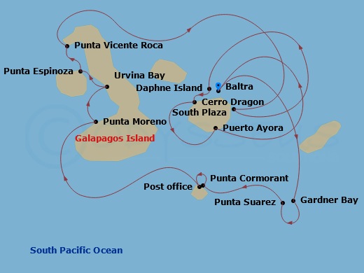 7-night Galapagos Outer Loop Cruise