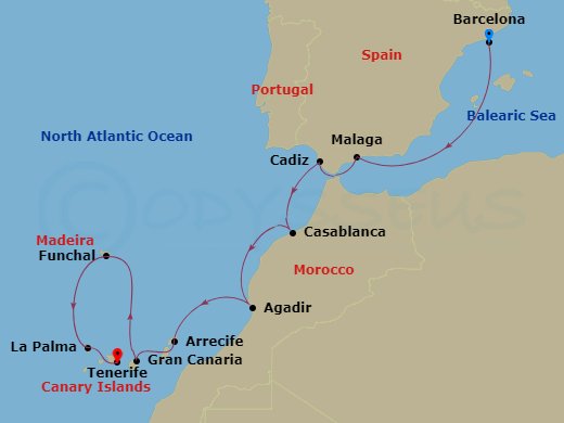 10-night Canary Islands Inspiration Voyage