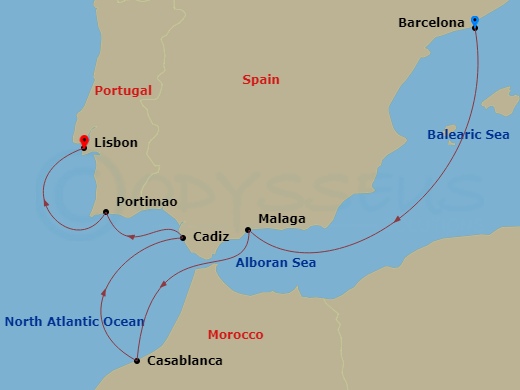 7-night Glories Of Iberia Cruise - Barcelona to Lisbon