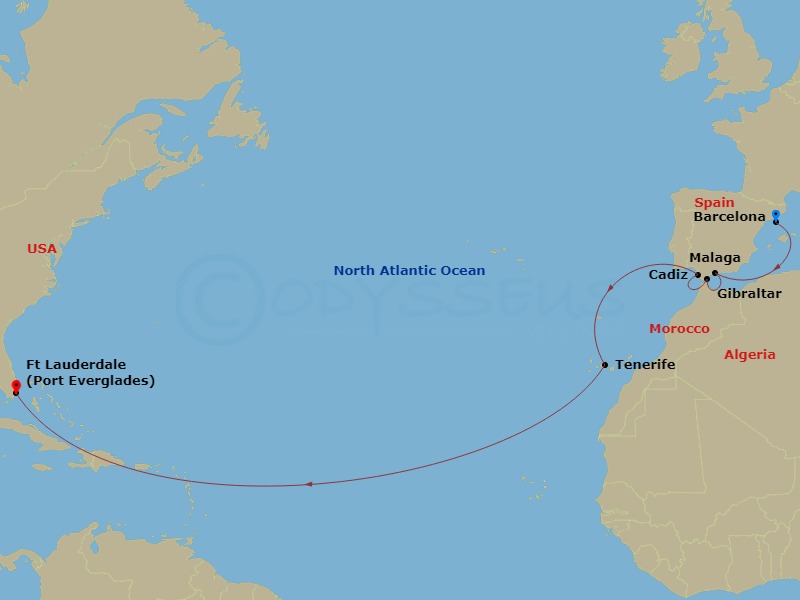 15-night Spanish Passage Cruise