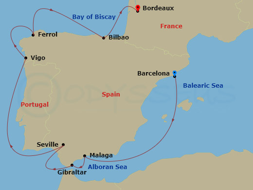 12-night Comprehensive Spain Cruise