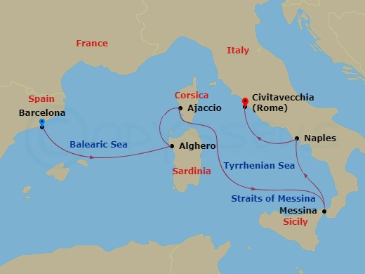 7-night Western Mediterranean Cruise