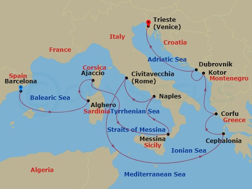 14-night France, Italy And Adriatic Cruise