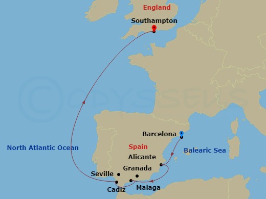 7-night Southern Spain Cruise