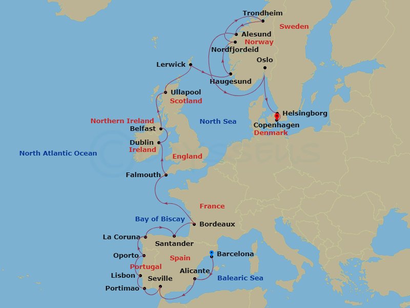 25-night Iberians To Norsemen Voyage