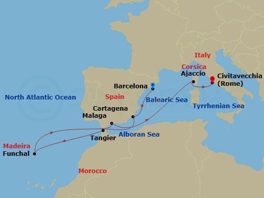 10-night Spain, Portugal & Morocco Cruise