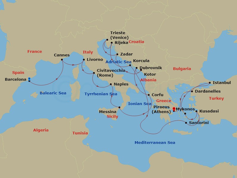21-Day Italy, Athens & Adriatic: Venice, Croatia & Santorini