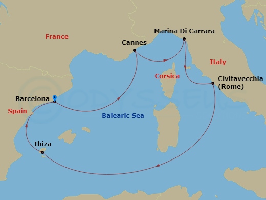 7-night Barcelona To Cannes, Rome & More Cruise