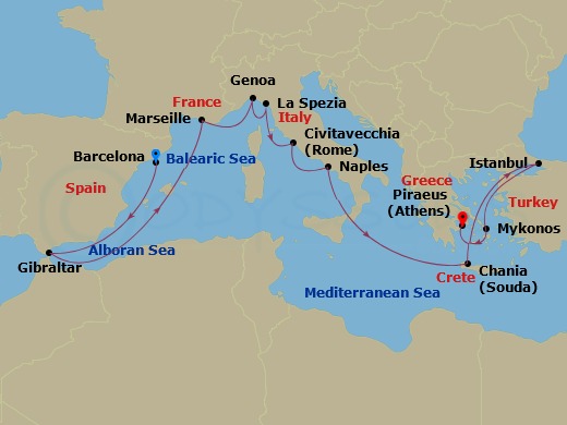 14-night Mediterranean With Greek Isles, France & Turkey Cruise