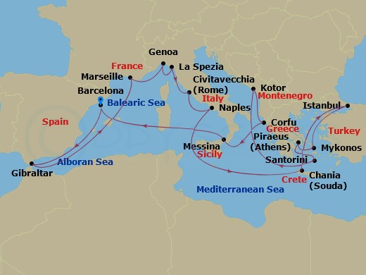 21-night The Best Of The Mediterranean Cruise