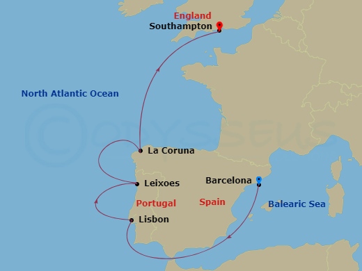 7-night Spain & Portugal Cruise