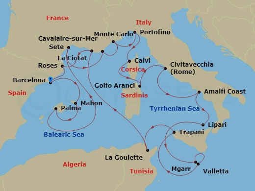 20-night France, Italy & Maltese Gems Cruise
