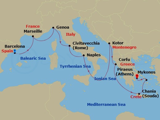 11-night Mediterranean & Greek Isles Cruise