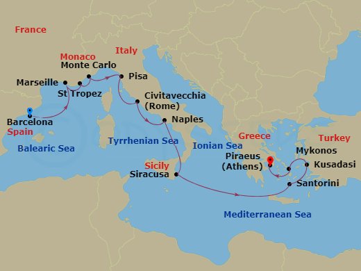 12-night Mediterranean Melody Voyage