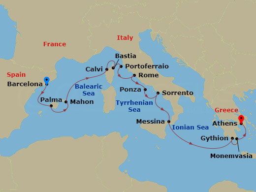 14-night Star Collector – Ancient to Avant-Garde Mediterranean Cruise