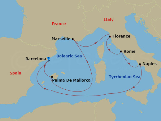 7-night Spain, France & Italy Cruise