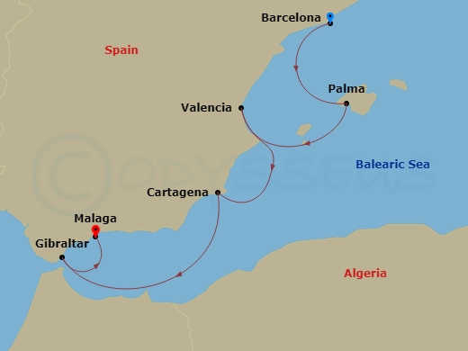 map of itinerary