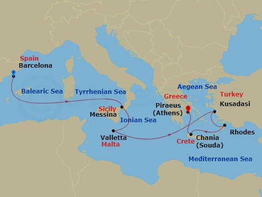 8-night Greece, Italy & Turkey Cruise