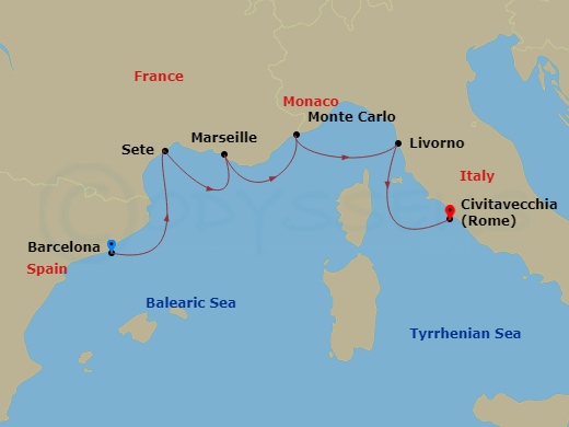7-night Iconic Western Mediterranean Cruise