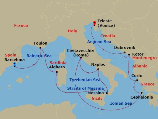 14-night France, Italy And Adriatic Cruise