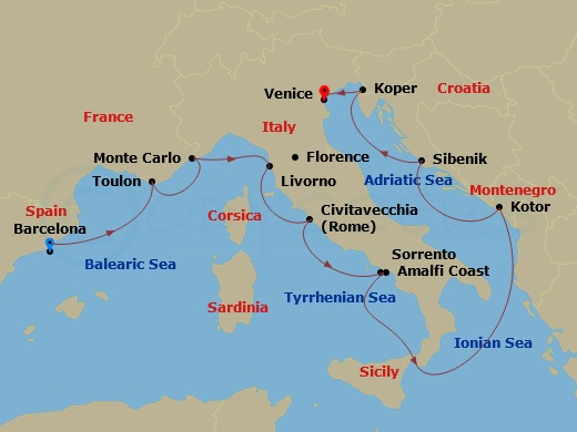 12-night Best Of The Mediterranean Voyage
