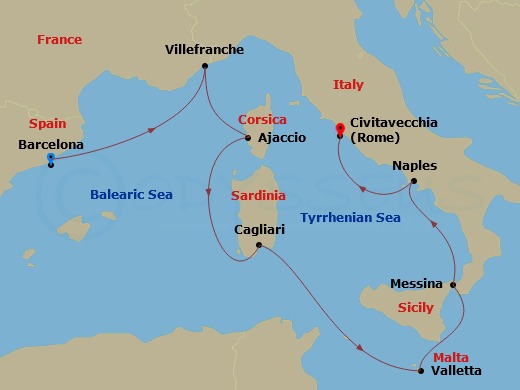 9-night Italian Riviera & France Cruise