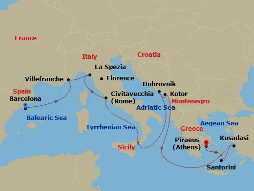 11-night Italy, Greece & Croatia Cruise