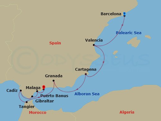 8-Night Spanish Riviera Revealed Cruise