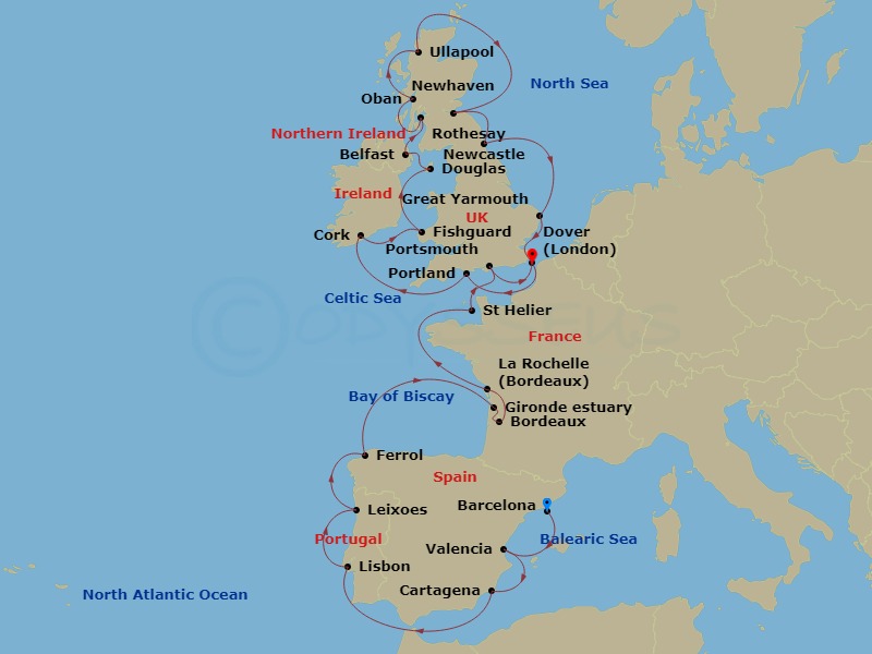 28-night Iberian Coast & Jewels Of The British Isles Cruise